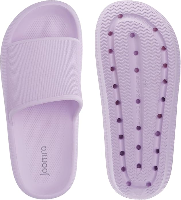 Joomra Pillow Slippers for Women and Men Non Slip Quick Drying Shower Slides Bathroom Sandals | Ultra Cushion | Thick Sole
