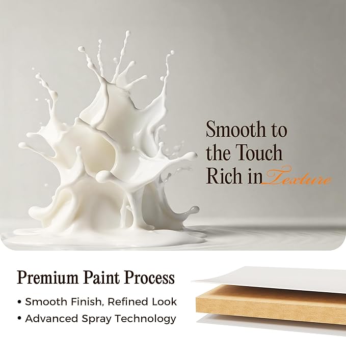 Huuger 27.6 Inch Tall Nightstand with Charging Station, USB-C Port, 2 Drawers Bedside Table, Larger Night Stand with 11.4 Inch Raised Legs, Painted Side Table End Table, for Bedroom, White