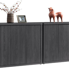 SICOTAS Buffet Cabinet with Storage Accent Sideboard with 6 Doors Modern 93.2