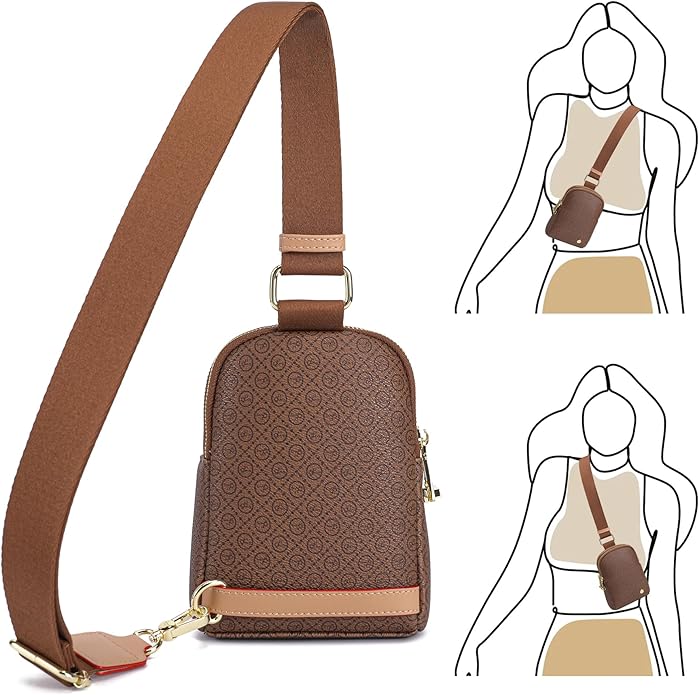 INICAT Small Anti Theft Crossbody Bags for Women, Vegan Leather Sling Cross Body Purse Travel Essentials Teen Girl Gifts