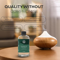 Aroma Country Fraser Fir Christmas Tree Diffuser Oil - Luxury Essential Oils for Diffuser Refill & Air Freshener Room Spray - Natural Home Fragrance, Pine Needle Scented Oil for Diffusers (8.5 Fl. oz)