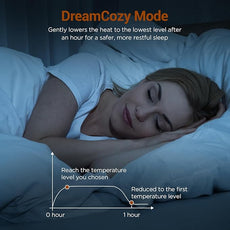 Comfytemp Heated Mattress Pad Twin Size, Foot Temp Diff Design & Preheat Function & Smart Downshift, Water-Resistant Bed Heater - 12 Heat & Timers Settings, Non-Slip Mattress Pads