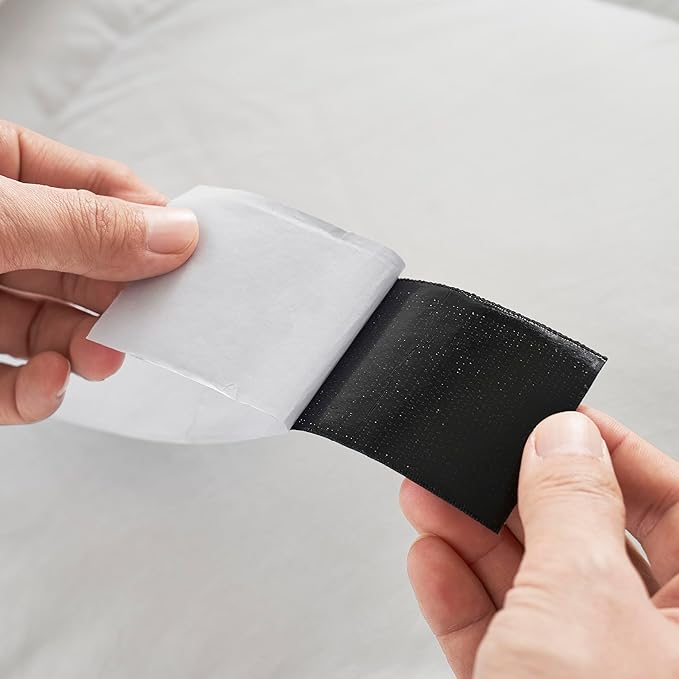 Nestl Upholstered Full Headboard - Easy Assemble Channel Stitched Headboard Full Size - Wall Mounted Headboards with 3D Soundproof Wall Panels Peel & Stick Floating Headboards, Grey