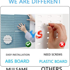 Pegboard Combination Kit, Wall Mounted Storage Set with 8 Pegboards & 28 Accessories Hanging, Peg Boards Organizer for Walls Display, Crafts Organization, Kitchen Organizer, 22