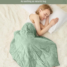 Weighted Lap Blanket 5 lbs for Adults, Luxury Soft Small Weighted Blanket, Compact Portable Weighted Lap Pad for Relaxation, Sleeping, Travel, All-Season Use, Sage Green, 30