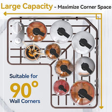 YASONIC Shower Caddy Corner, 3-Pack Adhesive Rustproof Stainless Steel Shower Shelves with Soap Holder, No Drilling Shower Organizer Corner for Dorm, Renters Bathroom, Bronze