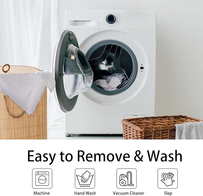 Tiita Lazy Chair with Ottoman, Modern Large Accent Lounge Armchair, Comfy Leisure Sofa Reading Chair with Footrest for Bedroom, Living Room, Dorm Rooms, Garden and Courtyard, Plush White