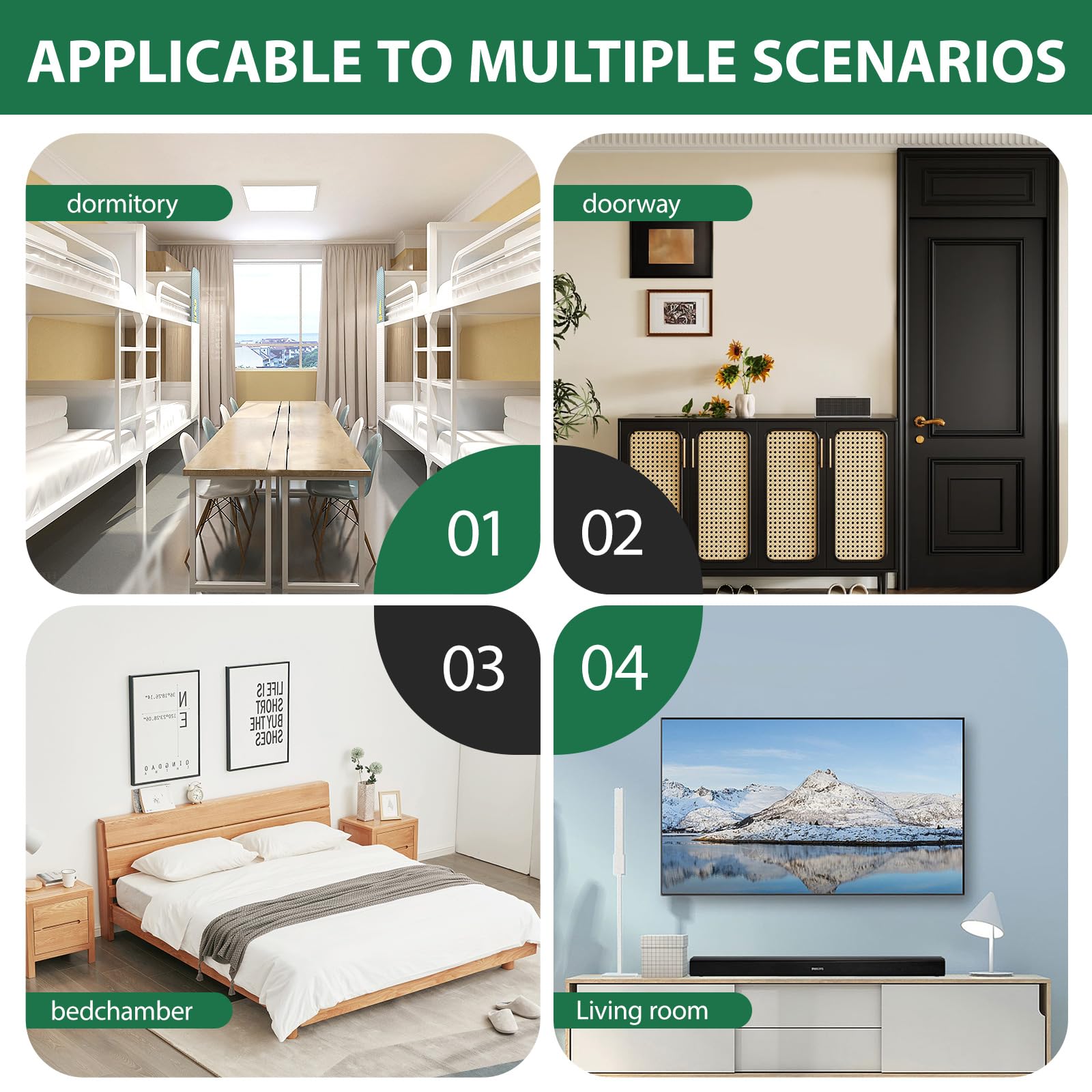 Versatile Bedside Wall Organizer, Floating Bedside Shelves, Wall Mount Essential Accessories for Room Decor, Dorm, Makeup Organizer, Remote Control Holder，Night Stand