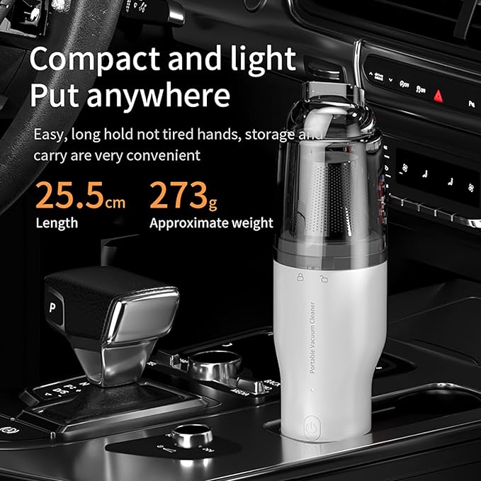 OOYY 2-in-1 Cordless Vacuum & Blower, Cordless Handheld Vacuum Cleaner and Blower, Powerful and Portable for Car & Home