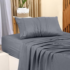 Utopia Bedding Twin Bed Sheets Set - Pack of 2 Sheet Sets - Perfect for Spa, Hotel, & Guest Bedroom - Brushed Microfiber - Shrinkage and Fade Resistant - Easy Care (Grey)
