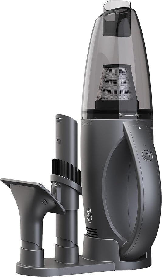 Brigii Pet Hair Vacuum with Anti-Tangle Hair Tool, Cordless Stairs Vacuum, 12KPA/25AW Handheld Vacuum with BRUSHLESS DC Motor, Lightweight 1.13lbs, USB-C Rechargeable-MX30