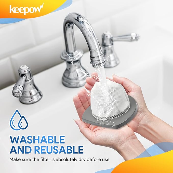 KEEPOW Featherweight Replacement Filters Compatible with Bissell Featherweight Stick Lightweight Bagless Vacuum 2033, 20331, 20333, 20336, 20339, 2033M (2 Pack)