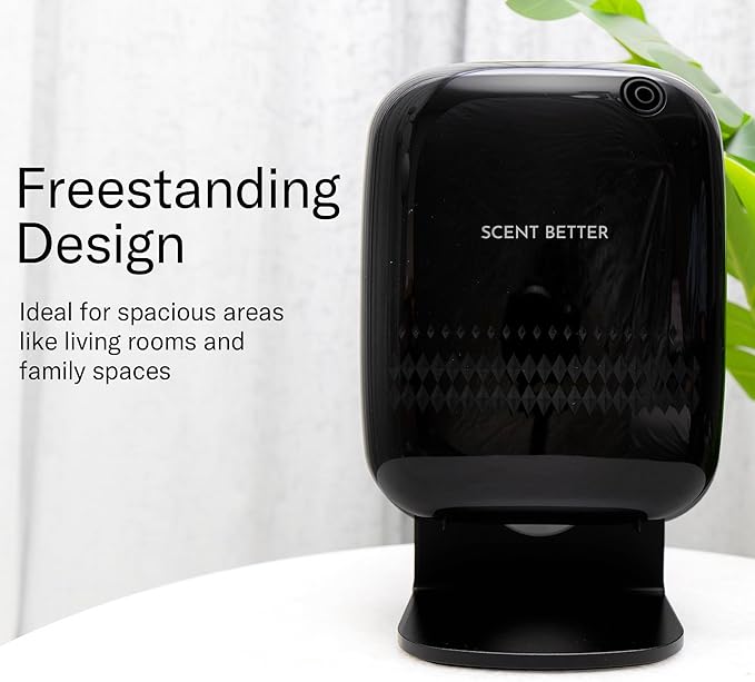 Scent Better Pro - Smart Bluetooth Essential Oil Diffuser for Home, Hotel, Spa, Office, Waterless - Includes Free Linen Breeze - White