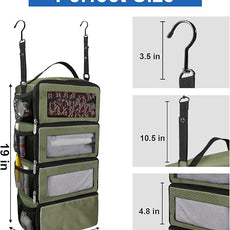 Suitcase Organizer, Travel Luggage Organizer Portable Hanging Travel Shelves Collapsible Hanging Packing Cubes for Carry on Suitcase