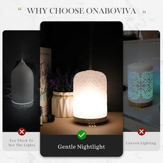 Essential Oil Diffuser – 2.4MHz Ultrasonic Aromatherapy Diffuser, Health Night Light, Timer & Auto Shut-Off, BPA-Free, 120ml Glass Oil Diffuser for Home, Office, Spa, Yoga