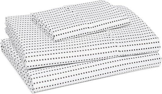 Amazon Basics Lightweight Super Soft Easy Care Wrinkle Free Microfiber 3 Piece Bed Sheet Set with 14-Inch Deep Pockets, Twin, Plum, Solid, Kids, Men & Women Bedding