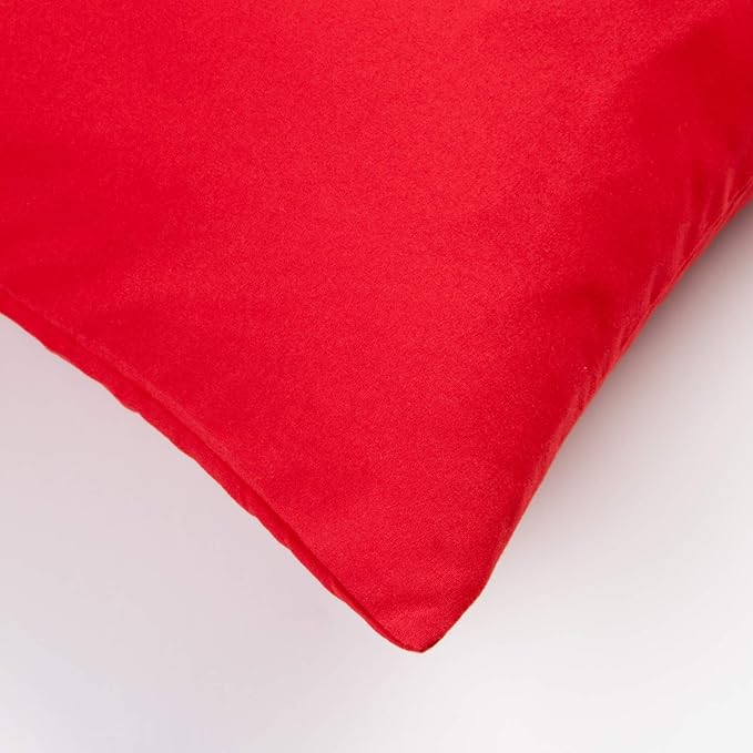 FLXXIE 2 Pack Microfiber King Pillow Cases, 1800 Super Soft Pillowcases with Envelope Closure, Wrinkle, Fade and Stain Resistant Pillow Covers, 20x36, Red