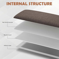 IFNOW Upholstered Wall Mounted Headboard, 3D Soundproof Wall Panels Peel and Stick for King Size, Reusable and Removable Tufted Bed Headboard in Brown (12 Panels, 10