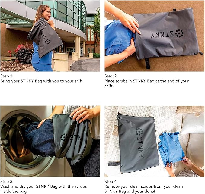 STNKY Bag Pro - Laundry Bag - Wash Bag for Health Workers, Sports, Fitness & Travel