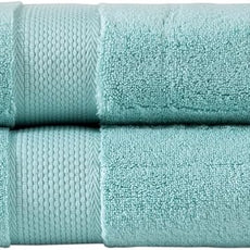 BAGNO MILANO Turkish Towels, Ultra Soft, Plush Luxury Turkih Cotton Bath Towels, Quick Dry Towel Set Made in Turkey (Mint Green, 2 Pcs Bath Towel Set)