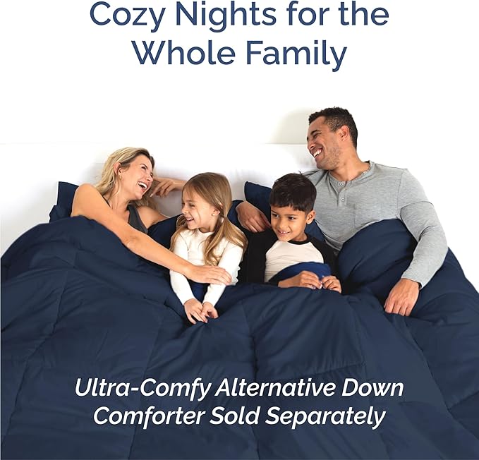 King 6 Piece Sheet Set - Cooling and Breathable Bed Sheets - Hotel Luxury Bed Sheets for Women, Men, Kids & Teens - Bedding with Deep Pockets & Easy Fit - Soft and Wrinkle Free - King Navy Blue Sheets