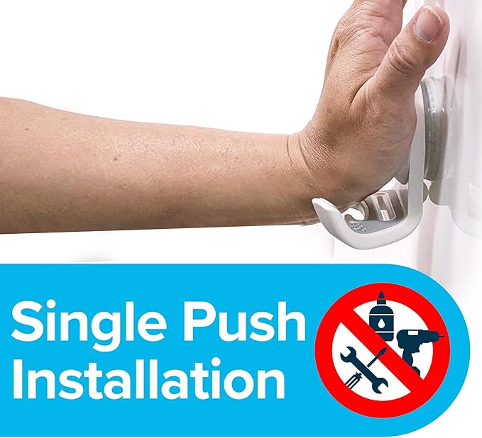 SlipX Solutions Power Lock Suction Cup Hook, Razor Holder & Phone Cradle (Perfect for Shower & Mirror, Holds 11 lbs, 2 Pack)