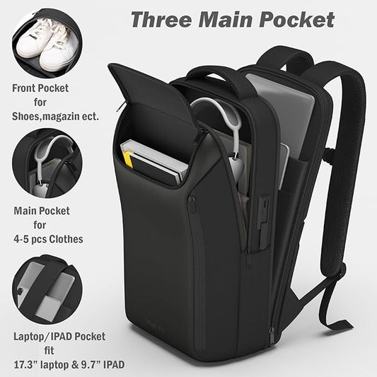 Laptop Backpack,Fashion Travel Backpacks,Business Backpack Waterproof fit 17.3 Inch Laptop,TSA-Airline Approved Backpack with USB Charging Port for Men Women