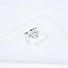 Amazon basics 2 piece Lightweight quick-dry bath towel, 100% cotton, White, 54
