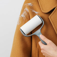 Lint Roller for Couch Furniture Dog Cat Bed Balliard Table Lint Remover for Pet Hair Ergonomic T Handle with 4 Extra Sticky Rolls (Navy Black)