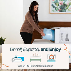 LINENSPA Memory Foam Mattress Topper - 3 Inch Gel Infused Memory Foam - Plush Feel - Cooling and Pressure Relieving - CertiPUR Certified - Dorm Room Essentials - Twin XL Size