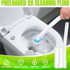 KOKL Disposable Toilet Brush, Toilte Wand Kit, Toilet Bowl Cleaner Brush with 48 Wand Refills, Toilet Cleaning Supplies, Toilet Brush and Storage Caddy, Toilet Cleaning System for Bathroom Maintenance