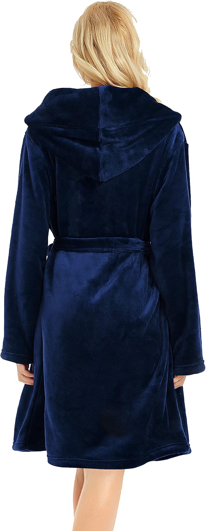 U2SKIIN Women Hooded Fleece Robe, Short Plush Robes for Womens With Hood Soft Warm Spa Bathrobe