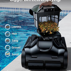 (2025 Upgrade) iGarden Pool Cleaner K36, Cordless Pool Vacuum Robot for Inground & Above Ground Pools, Smart Navigation, 220 Min Runtime, Touchscreen, Self-Parking, Cleans Floor, Wall & Waterline