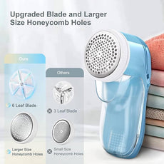Fabric Shaver, Lint Remover for Clothes, Electric Lint Remover with 3 Replaceable Blades, Removes Fabric Pills, Rechargeable Sweater Defuzzer Pill Remover, Depiller Effectively Remove Pills, Lint