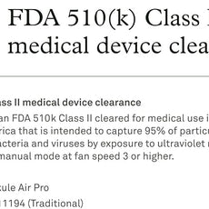 Molekule Air Pro Air Purifier - Purifies Rooms Up to 1000 Sq Ft with High Foot Traffic - FDA Cleared for Destruction of Viruses, Bacteria & Mold - Silver