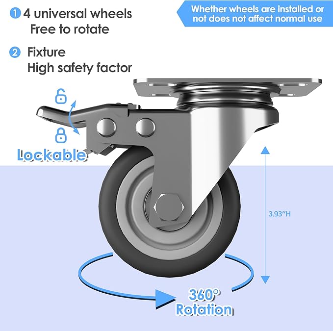 SUXXAN Metal Garage Storage Cabinet with Wheels and Pegboard, 71'' x 34'' x 18'' Lockable Rolling Steel Cabinet with 5 Adjustable Shelves and Door for Garage, Office, Kitchen, Assembly Required