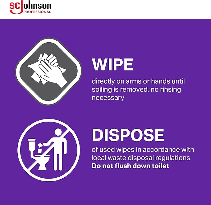 SC Johnson Professional Kresto Cherry Wipes for Heavy Duty Cleaning, 4-Pack of 130-count Buckets, Hand Cleaning Wipes for Mechanics and Other Professional Use