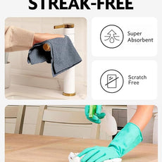 Fantasticlean Microfiber Cleaning Cloth Roll -675 Pack, Tear Away Microfiber Towels, 12