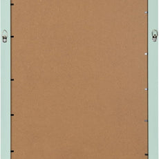 Kate and Laurel Holbrook Modern Framed Scallop Fabric Pinboard, 15 x 24, Green, Transitional Scalloped Bulletin Board for Use as Vision Board or Wall Organization