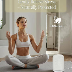 Essential Oil Diffuser – 2.4MHz Ultrasonic Aromatherapy Diffuser, Health Night Light, Timer & Auto Shut-Off, BPA-Free, 120ml Ceramic Oil Diffuser for Home, Office, or Spa, Yoga