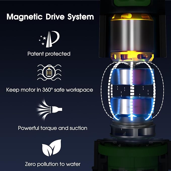 3 in 1 Rechargeable Pool & Spa Hot Tub Vacuum Cleaner - Dual Mode & Magnetic Drive System, 25µm Ultra Fine Mesh Filters for Hot Tub, Small Above Ground Pools - 90 Mins, Oil Absorbers, Poles