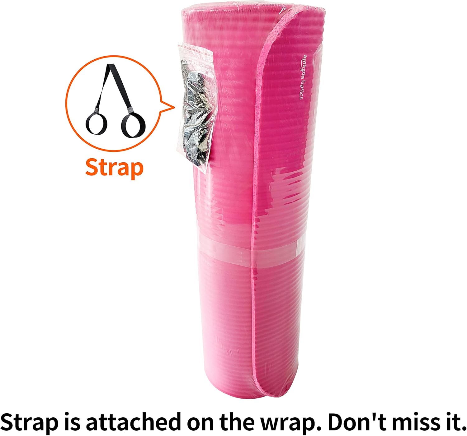 Amazon Basics Extra Thick Exercise Yoga Mat with Carrying Strap Dormly