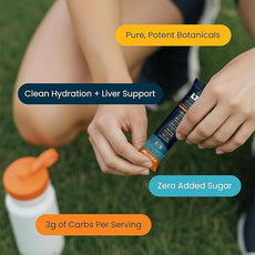 UpWellness LTV Liver Hydration Packets - Electrolytes Powder Packets for Instant Hydration - Physician-Formulated for Whole-Body Wellness - Zero Added Sugar - 30 Packets - Delicious Citrus Flavor