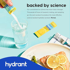 Hydrant Hydrate Zero Sugar, Individual Hydration Electrolyte Powder Stick Packets with Zero Sugar and Electrolytes for Rapid Hydration (Berry Burst, 30 Count)
