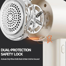 Fabric Shaver, Electric Sweater Shaver with 2 Extra Replaceable Stainless Steel Blades, Digital LED Display, USB Rechargeable, Lint Remover for Clothes, Couch, Furniture, Fuzz, Lint Ball, Pillings