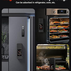 Bluetooth Wireless Meat Thermometer with App, Touch Screen, Audible Alarm, 2 Probes, 800ft Range & Rechargeable Base, Kitchen Food Thermometer for Cooking, BBQ, Smoker | Stocking Stuffers for Men