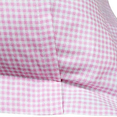FADFAY Shabby Floral Duvet Cover Set Pink Grid Cotton Farmhouse Bedding with Hidden Zipper Closure 3 Pieces, 1duvet Cover & 2pillowcases,King/California King Size