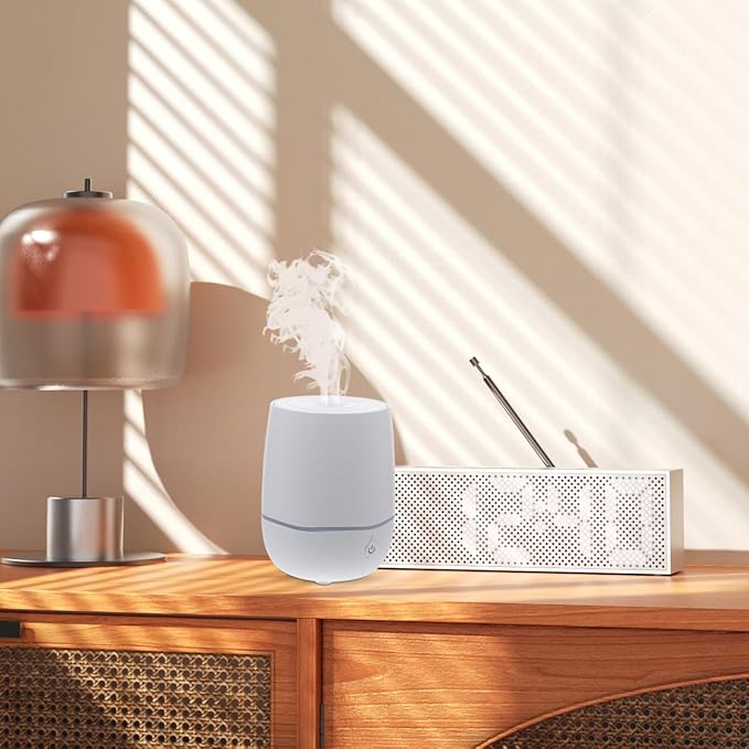 Cabilock Mini Humidifier Usb Powered Portable Small Air Humidifier with Quiet Ultrasonic Mist Auto Shut off for Travel Home Office Bedroom