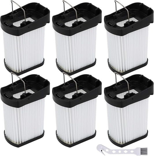 WV401 Fabric Filter Compatible with Shark Wandvac Cordless Handheld Vacuum WV400 WV401BL WV401PK WV410BL WV410PR WV410TL QV410QBL Replacement Filters, Compare to Part # XFFWV400, 6 Pack