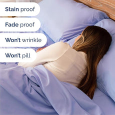 Cal King Size 4 Piece Sheet Set - Comfy Breathable & Cooling Bed Sheets Set - Hotel Luxury Bedding for Women, Men, Kids, Teens, Boys & Girls - Deep Pockets, Soft, Wrinkle Free - Oeko-Tex - Lavender